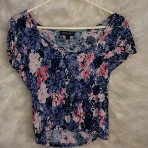 Floral Flowy Crop Top